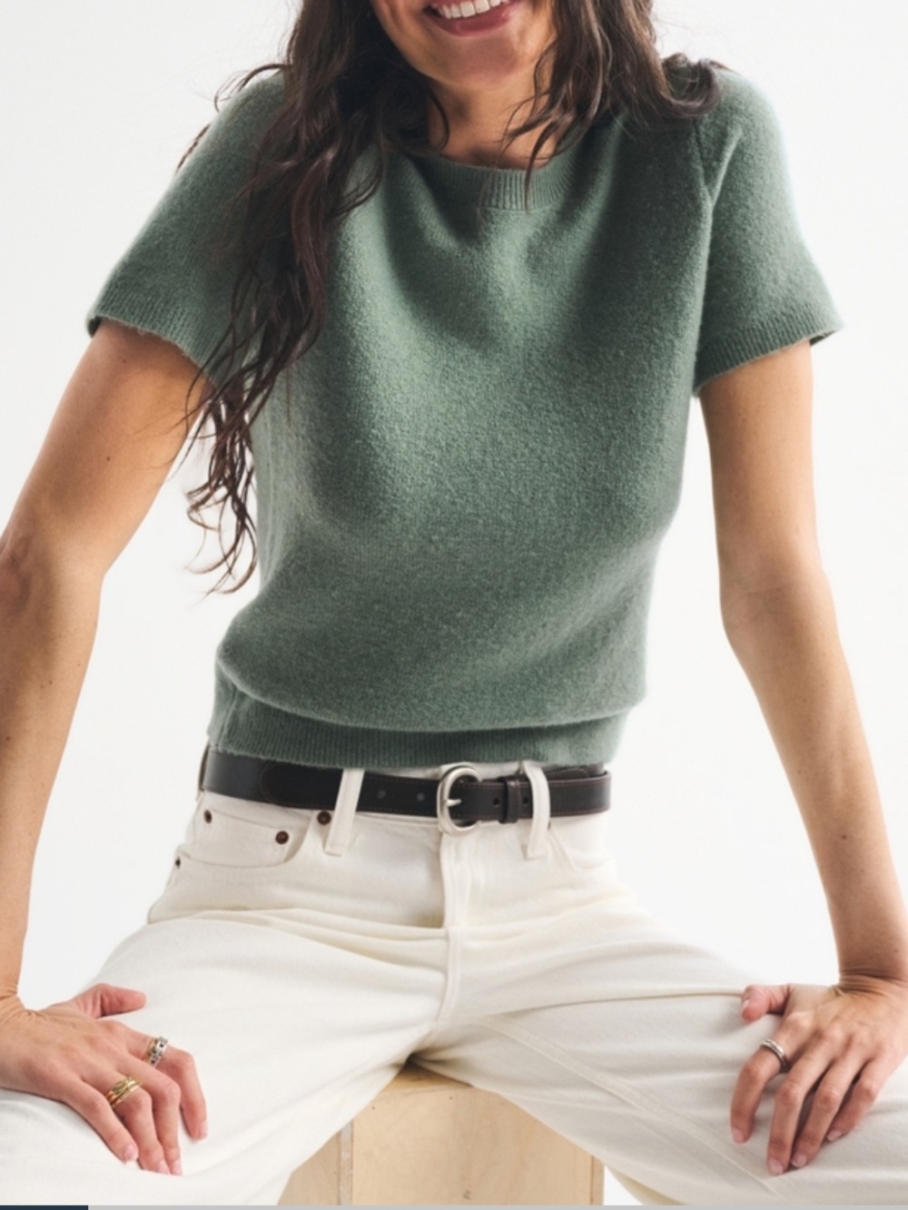 Abercrombie Short Sleeve Wool Sweater